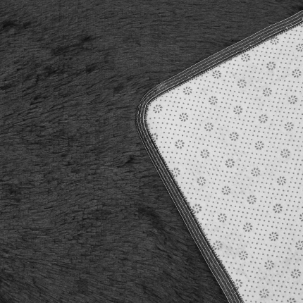 Artiss Ultra Soft Shaggy Rug 160x230cm Large Floor Carpet Anti-slip Area Rugs Black - Image 4