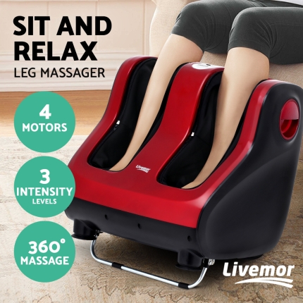 Livemor Foot Massager - Red - Image 4