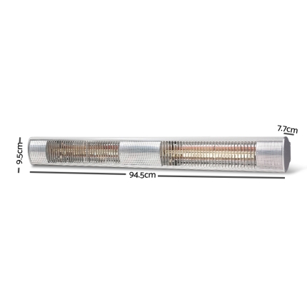 Devanti 3200W Electric Infrared Strip Patio Heater - Image 2