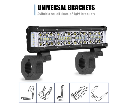 2Pcs Bullbar Mounting Bracket Kit 25-50Mm Clamp Led Work Light Bar Tube Offroad - Image 6