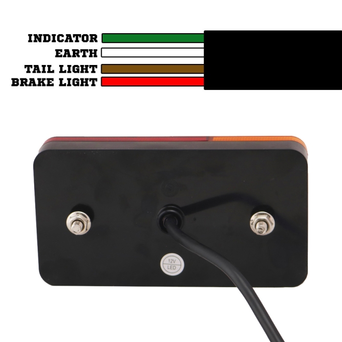 LED Trailer Tail Lights Indicator Lamp Trailer Caravan Submersible 12V - Image 3