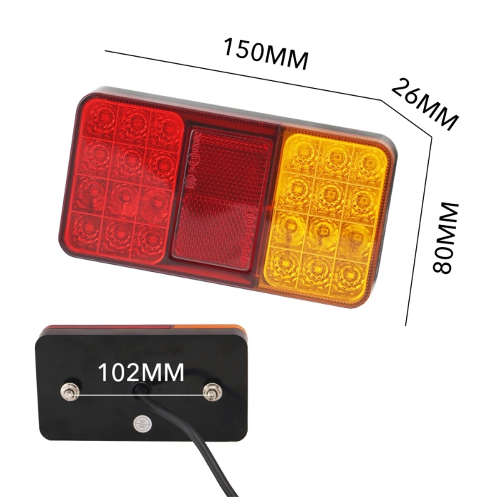 LED Trailer Tail Lights Indicator Lamp Trailer Caravan Submersible 12V - Image 5
