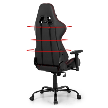 Artiss Gaming Office Chairs Computer Desk Racing Recliner Executive Seat Black - Image 4