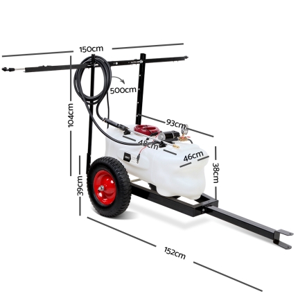 Giantz 100L ATV Weed Sprayer Spot Spray Tank - Image 2