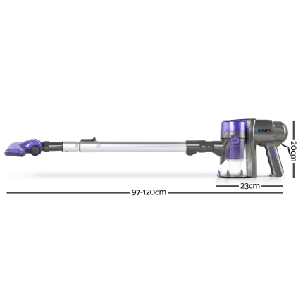 Devanti Corded Handheld Bagless Vacuum Cleaner - Purple and Silver - Image 2