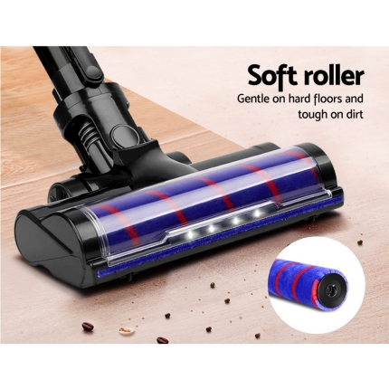 Devanti Cordless 150W Handstick Vacuum Cleaner - Purple and Grey - Image 5