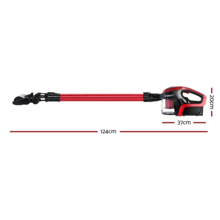 Devanti Cordless 150W Handstick Vacuum Cleaner - Red and Black - Image 2