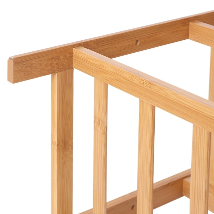 Artiss 3 Tiers Bamboo Shoe Rack Storage Organiser Wooden Shelf Stand Shelves - Image 3