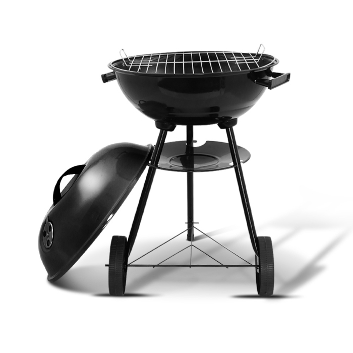 Grillz Charcoal BBQ Smoker Drill Outdoor Camping Patio Wood Barbeque Steel Oven