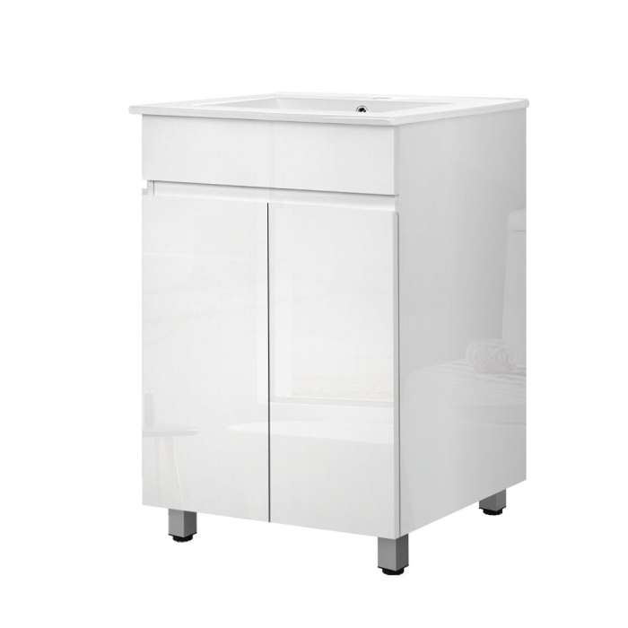 Cefito Bathroom Vanity Cabinet Unit Wash Basin Sink Storage Freestanding 600mm White