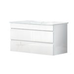 Cefito Bathroom Vanity Cabinet Unit Wash Basin Sink Storage Wall Hung 900mm White