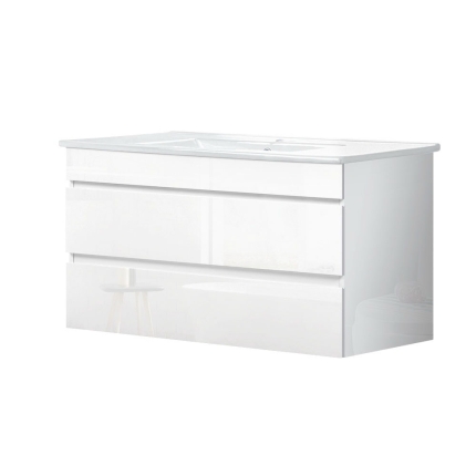 Cefito Bathroom Vanity Cabinet Unit Wash Basin Sink Storage Wall Hung 900mm White