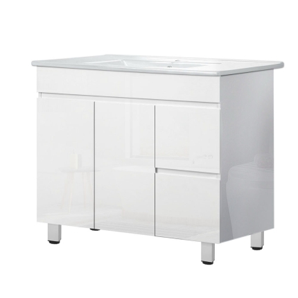 Cefito Bathroom Vanity Cabinet Unit Wash Basin Sink Storage Freestanding 900mm White