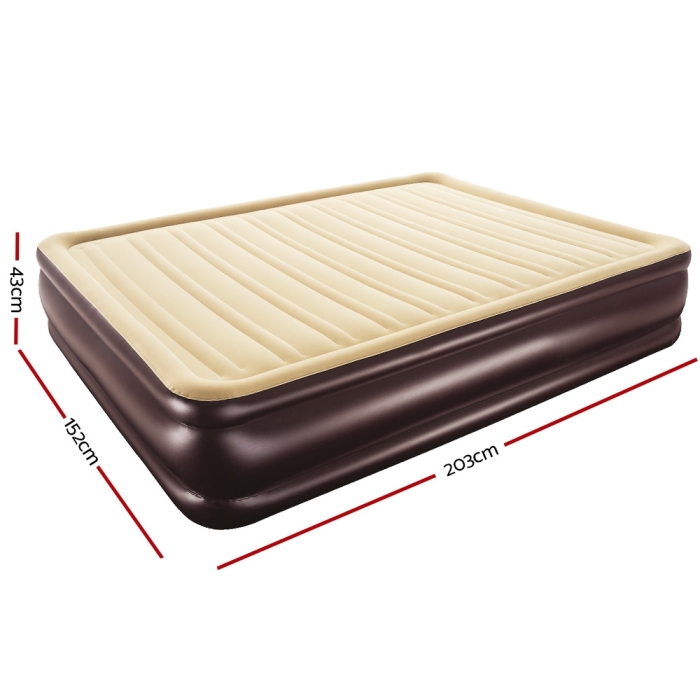 Bestway Queen Air Bed Inflatable Mattress Sleeping Mat Battery