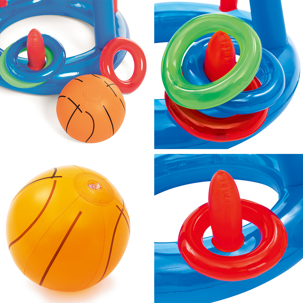 Bestway Game Float Kool Pool Pool Dunk Inflatable Basketball Hoop Set Pool  Toy