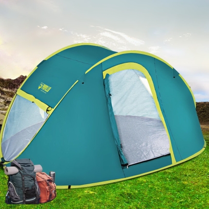 Bestway Family Camping Tent Pop Up 4 Person Canvas Hiking Outdoor Beach Tent - Image 7