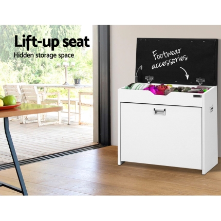 Artiss Adjustable 3 Tier Storage Cupboard - White - Image 4
