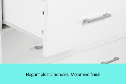 Tallboy Dresser 6 Chest of Drawers Cabinet 85 x 39.5 x 105 - Image 5