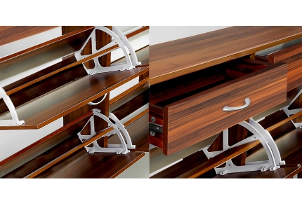 Shoe Cabinet Organizer Storage Rack 1200 x 240 x 920 - Brown - Image 4