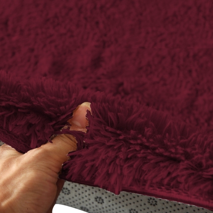 New Designer Shaggy Floor Confetti Rug Burgundy 160x230cm - Image 3