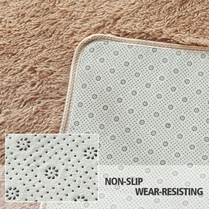 Designer Shaggy Floor Confetti Rug White 160x230cm - Image 4