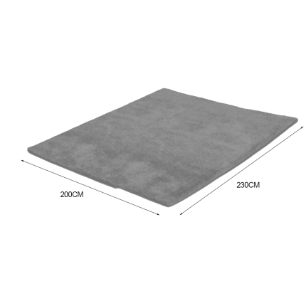 New Designer Shaggy Floor Confetti Rug Grey 200x230cm - Image 5