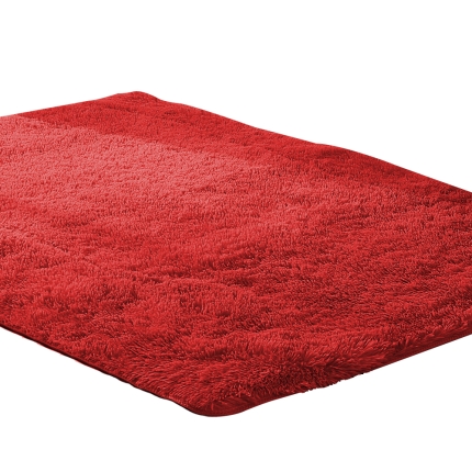 New Designer Shaggy Floor Confetti Rug Red 120x160cm - Image 2