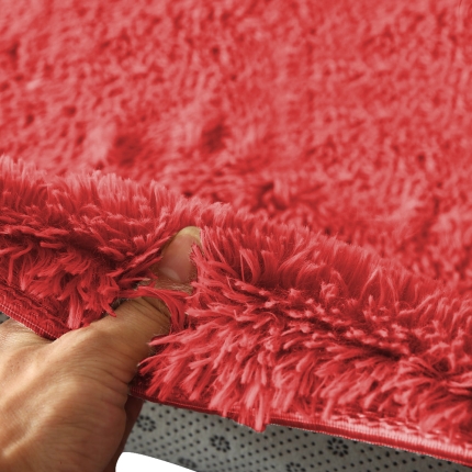 New Designer Shaggy Floor Confetti Rug Red 120x160cm - Image 3