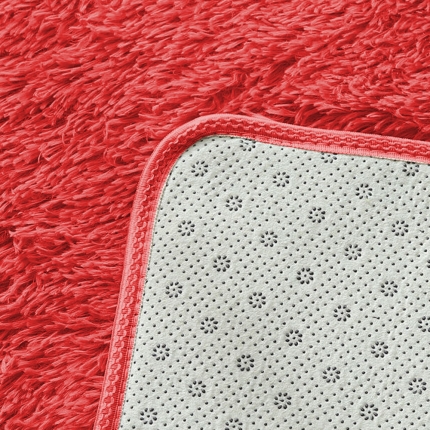 New Designer Shaggy Floor Confetti Rug Red 120x160cm - Image 4
