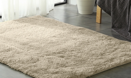 Designer Shaggy Floor Confetti Rug White 160x230cm - Image 2