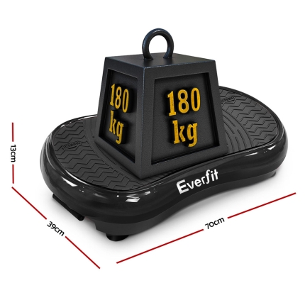 Everfit Vibration Machine Plate Platform Body Shaper Home Gym Fitness Black - Image 2