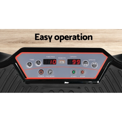 Everfit Vibration Machine Plate Platform Body Shaper Home Gym Fitness Black - Image 6
