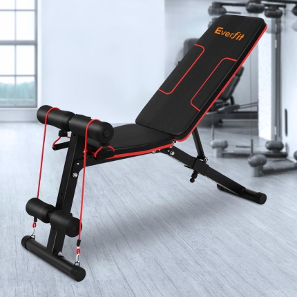 Everfit Adjustable FID Weight Bench Fitness Flat Incline Gym Home Steel Frame - Image 7