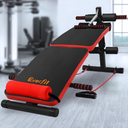 Everfit Adjustable Sit Up Bench Press Weight Gym Home Exercise Fitness Decline - Image 7