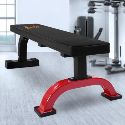 Everfit Fitness Flat Bench Weight Press Gym Home Strength Training Exercise - Image 7