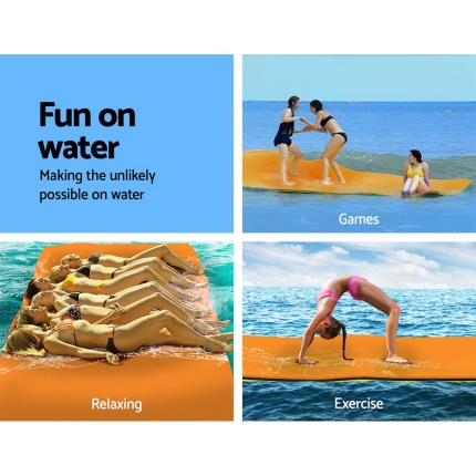 Weisshorn Floating Mat Water Slide Park Stand Up Paddle Pool Sea 550cm - Image 3