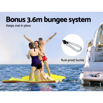 Weisshorn Floating Mat Water Slide Park Stand Up Paddle Pool Sea 550cm - Image 6