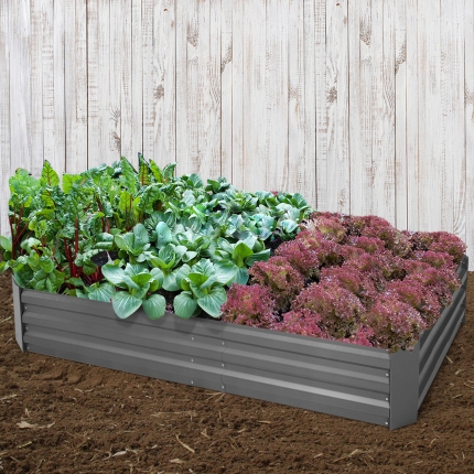 Greenfingers Garden Bed 2PCS 150X90X30CM Galvanised Steel Raised Planter - Image 7