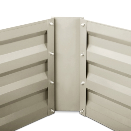 Greenfingers 2x Galvanised Steel Raised Garden Bed Instant Planter Cream 150cmx90cm - Image 5