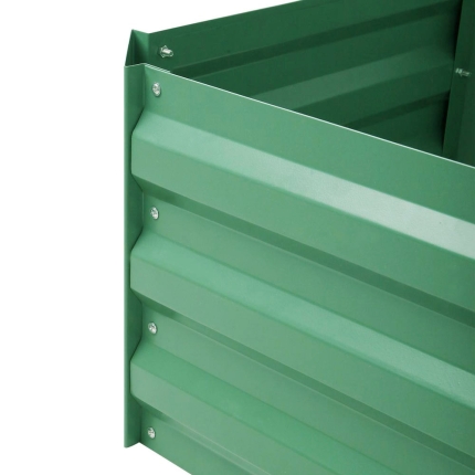Greenfingers Garden Bed 150cm x 90cm 2x Galvanised Steel Raised Green Planter - Image 4