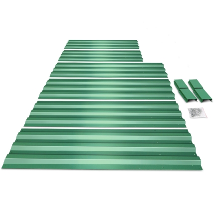 Greenfingers Garden Bed 150cm x 90cm 2x Galvanised Steel Raised Green Planter - Image 6