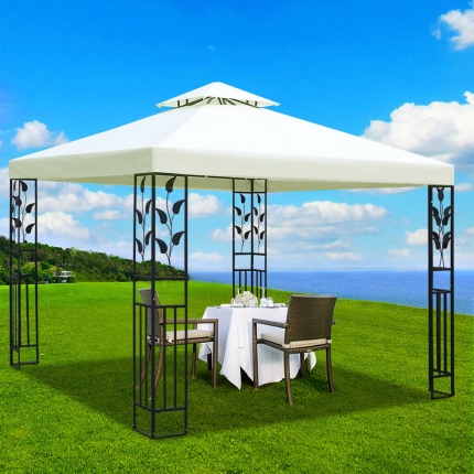 Instahut 3x3m Gazebo Party Wedding Event Marquee Tent Shade Iron Art Canopy - Image 7