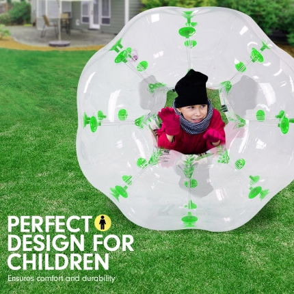 1.2m Inflatable Bumper Ball Body Bubble Outdoor Transparent - Green - Image 2