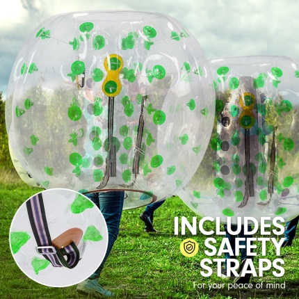 1.2m Inflatable Bumper Ball Body Bubble Outdoor Transparent - Green - Image 3