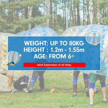 1.2m Inflatable Bumper Ball Body Bubble Outdoor Transparent - Red - Image 6
