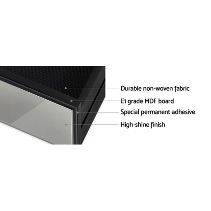 Artiss Mirrored Bedside Tables Drawers Crystal Chest Nightstand Glass Grey - Image 5