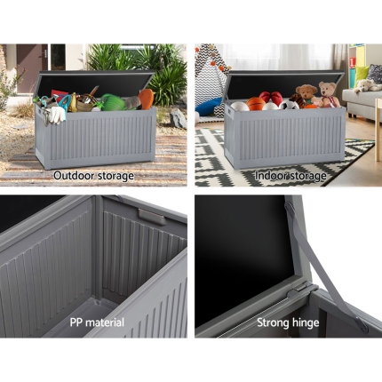 Gardeon Outdoor Storage Box Container Garden Toy Tool Sheds 270L - Image 5