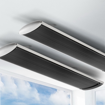 Devanti 2x 2400W Electric Infared Radiant Strip Heater Panel Heat Bar Outdoor - Image 7