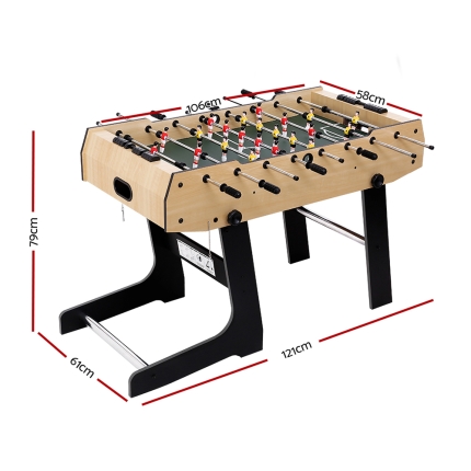 4FT Foldable Soccer Table Tables Balls Foosball Football Game Home Party Gift - Image 2