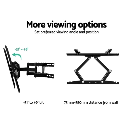 Artiss TV Wall Mount Bracket Tilt Swivel Full Motion Flat Slim LED LCD 23 32 42 50 55 inch - Image 3